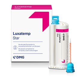 Verpackung vom Produkt Luxatemp Star mit Kartusche